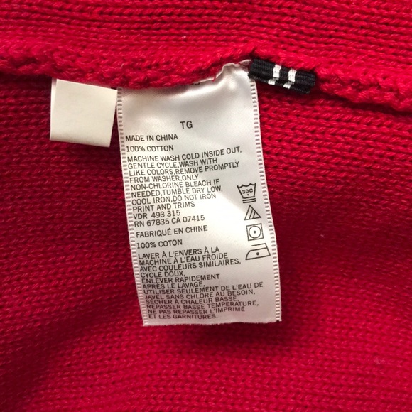 NWOT, Nautica men’s Red sweater. - Picture 8 of 8